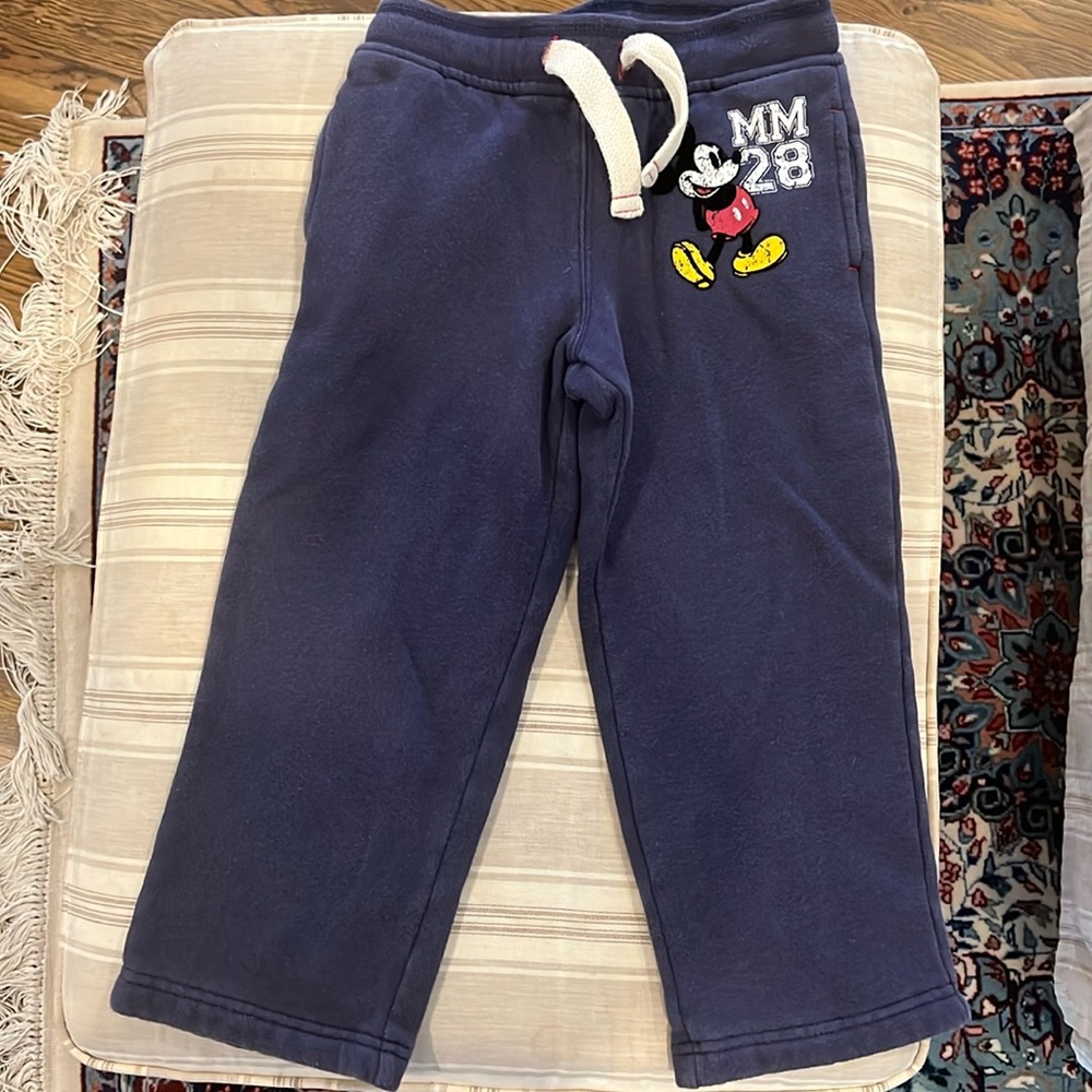 Great condition,Disneyland resort size X small navy Mickey Mouse, jogging pants